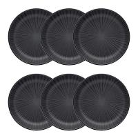 Jogo de 6 Pratos Fundos 20,5 Cm Oxford Flat Ônix - 1