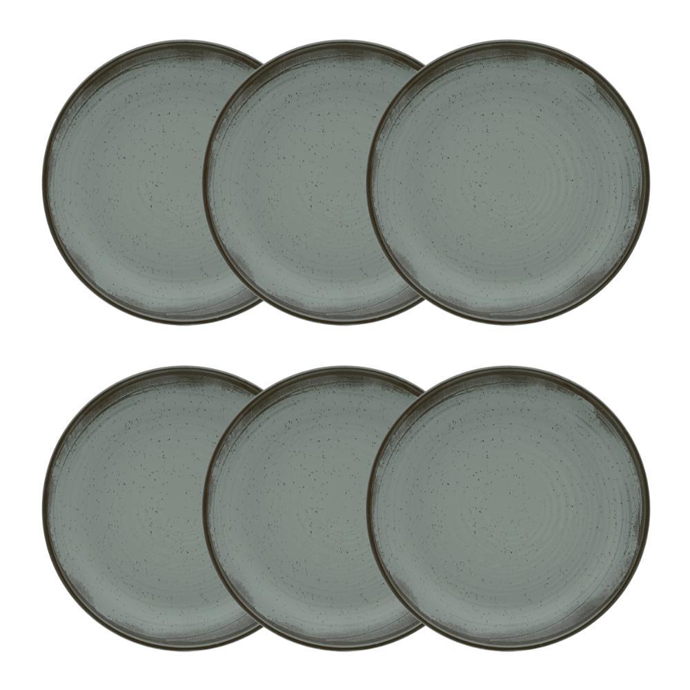 Jogo de 6 Pratos Fundos 20,5 Cm Oxford Flat Pacífico - 1