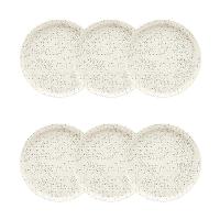 Jogo de 6 Pratos Sobremesa 20 Cm Oxford Flat Chuvisco - 3