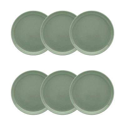Jogo de 6 Pratos Sobremesa 20 Cm Oxford Flat Matcha