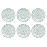 Jogo de 6 Pratos Sobremesa 18cm Biona Donna Mandala - 2