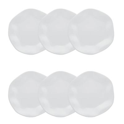 Jogo de 6 Pratos Sobremesa 21,5m Oxford Ryo White