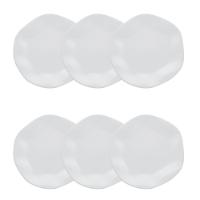 Jogo de 6 Pratos Sobremesa 21,5m Oxford Ryo White - 1