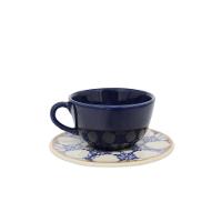 Jogo de 6 Xícaras 200Ml Com Pires Unni Azulejo Português - 1