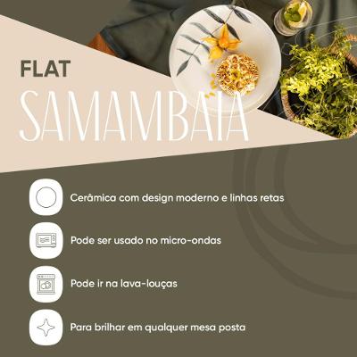 Jogo de 6 Xícaras 200 Ml com pires Oxford Flat Samambaia