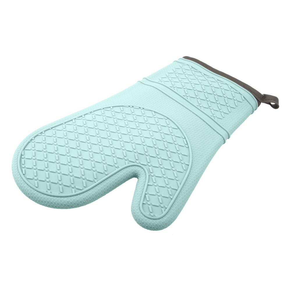 Luva Térmica De Silicone E Tecido Azul - Oxford - 1