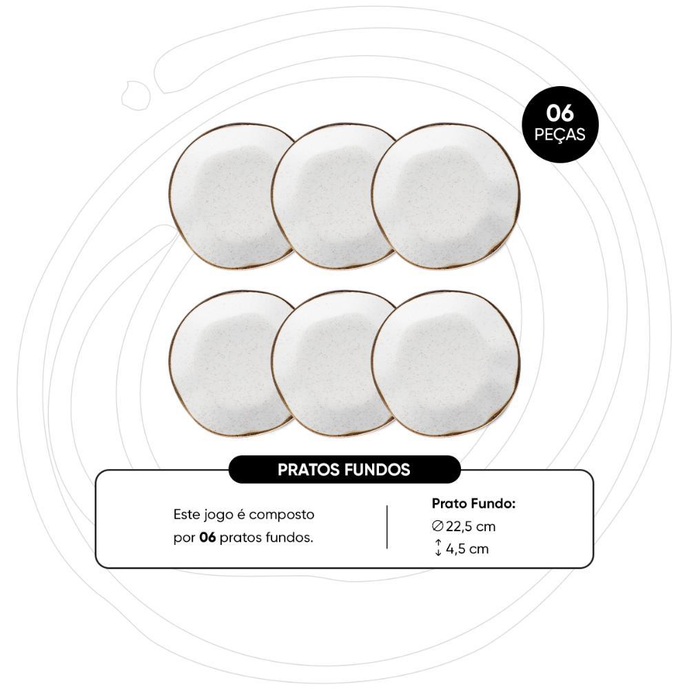 Jogo de Pratos 18 peças Oxford Oxford Ryo Maresia - Conjunto - 4