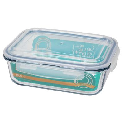 Pote Hermético De Vidro Retangular 1,5 L - Oxford
