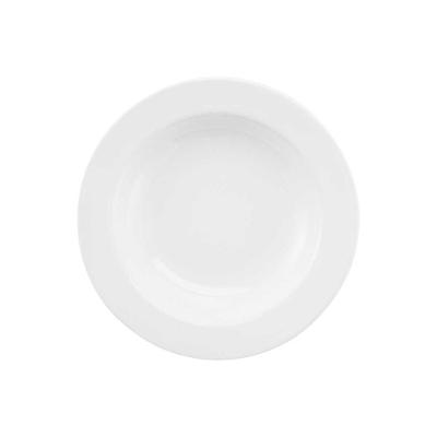 Prato Fundo 23 Cm Oxford Com Aba Branco