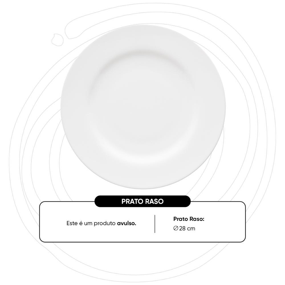 Prato Raso 28 Cm Oxford Flamingo White - 2