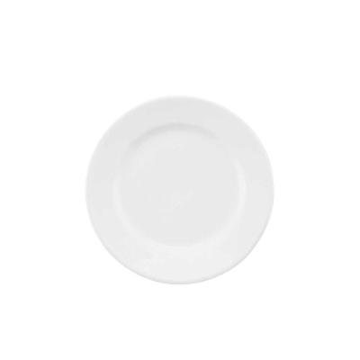 Prato Sobremesa 20 Cm Oxford Com Aba Branco
