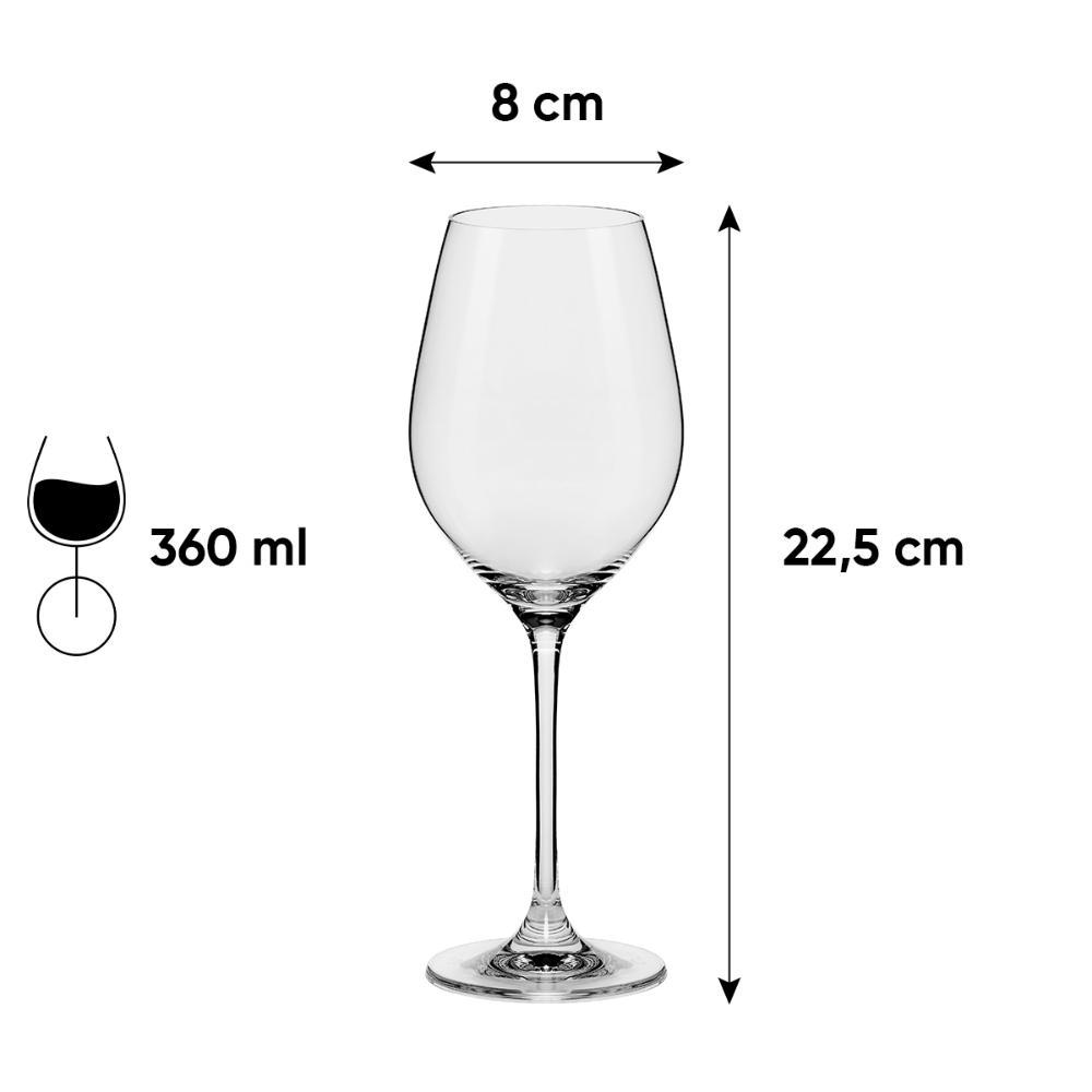 Taça De Cristal Para Vinho Branco 360 Ml Oxford Forever Classic - 4