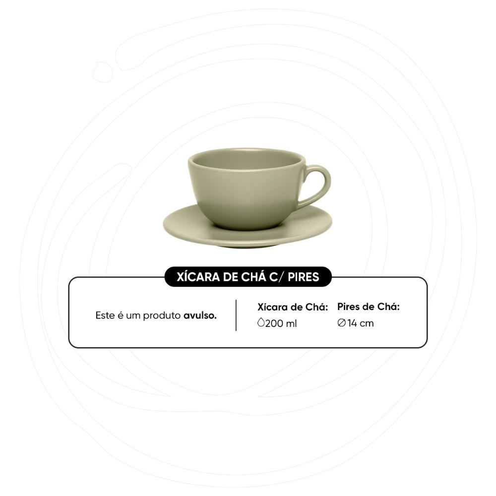 Xícara Grande 200ml Com Pires Oxford Unni Oliva - 2