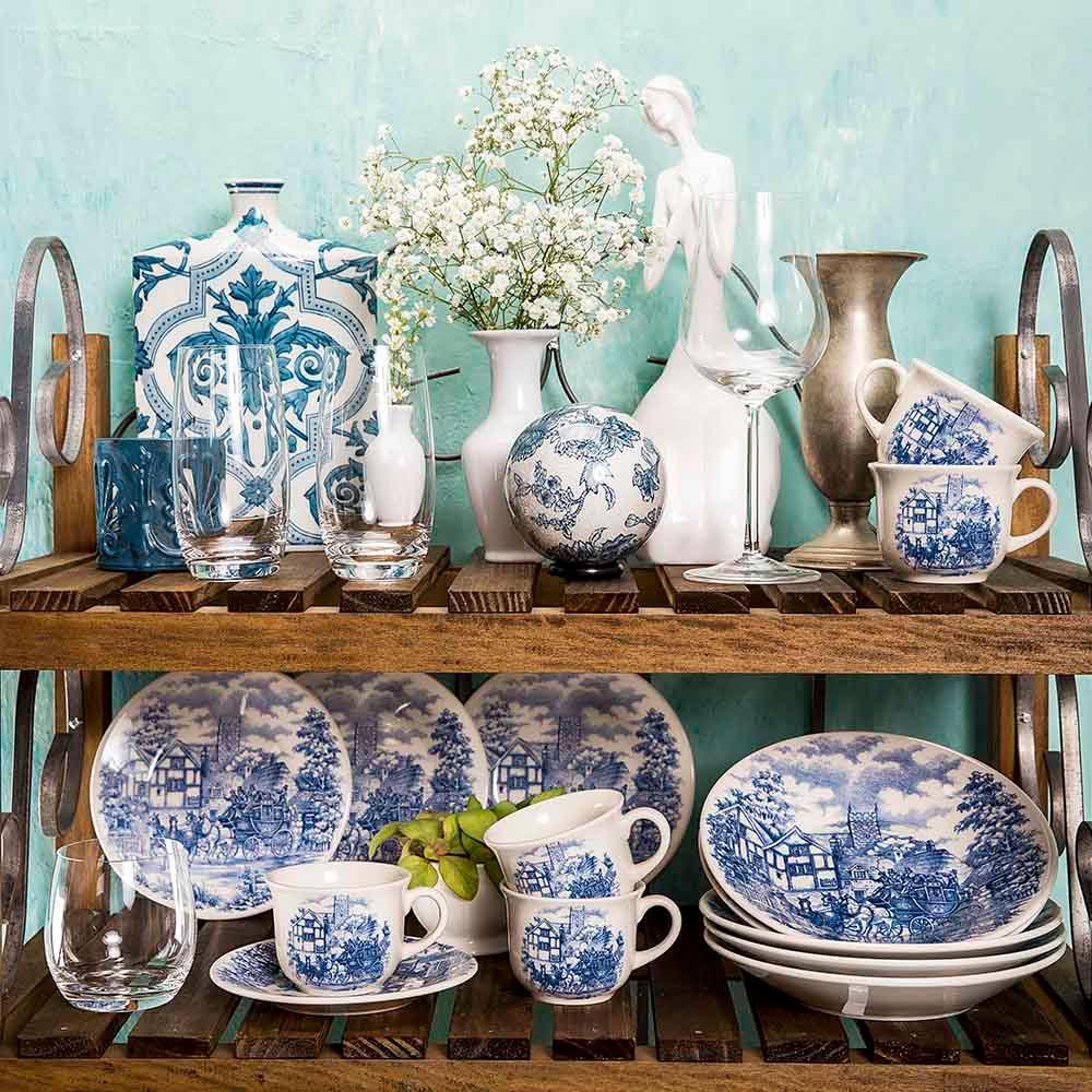 Xícara Grande 200 Ml Com Pires Donna Cena Inglesa - 2