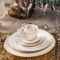 Xícara Pequena 100ml Com Pires Oxford Flamingo White - 3