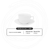 Xícara Grande 240ml Com Pires Oxford Flamingo White - 2