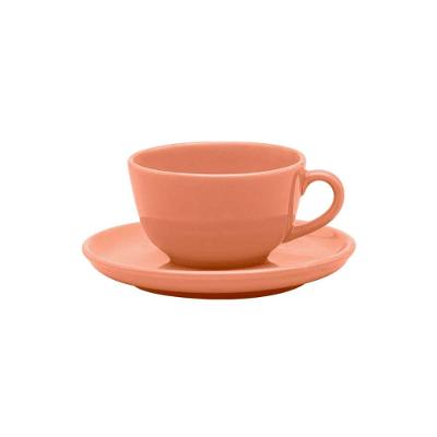 Xícara Grandes 200 Ml com pires Oxford Flat Apricot