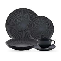 Aparelho de Jantar e Chá 30 Peças Oxford Flat Ônix - 1