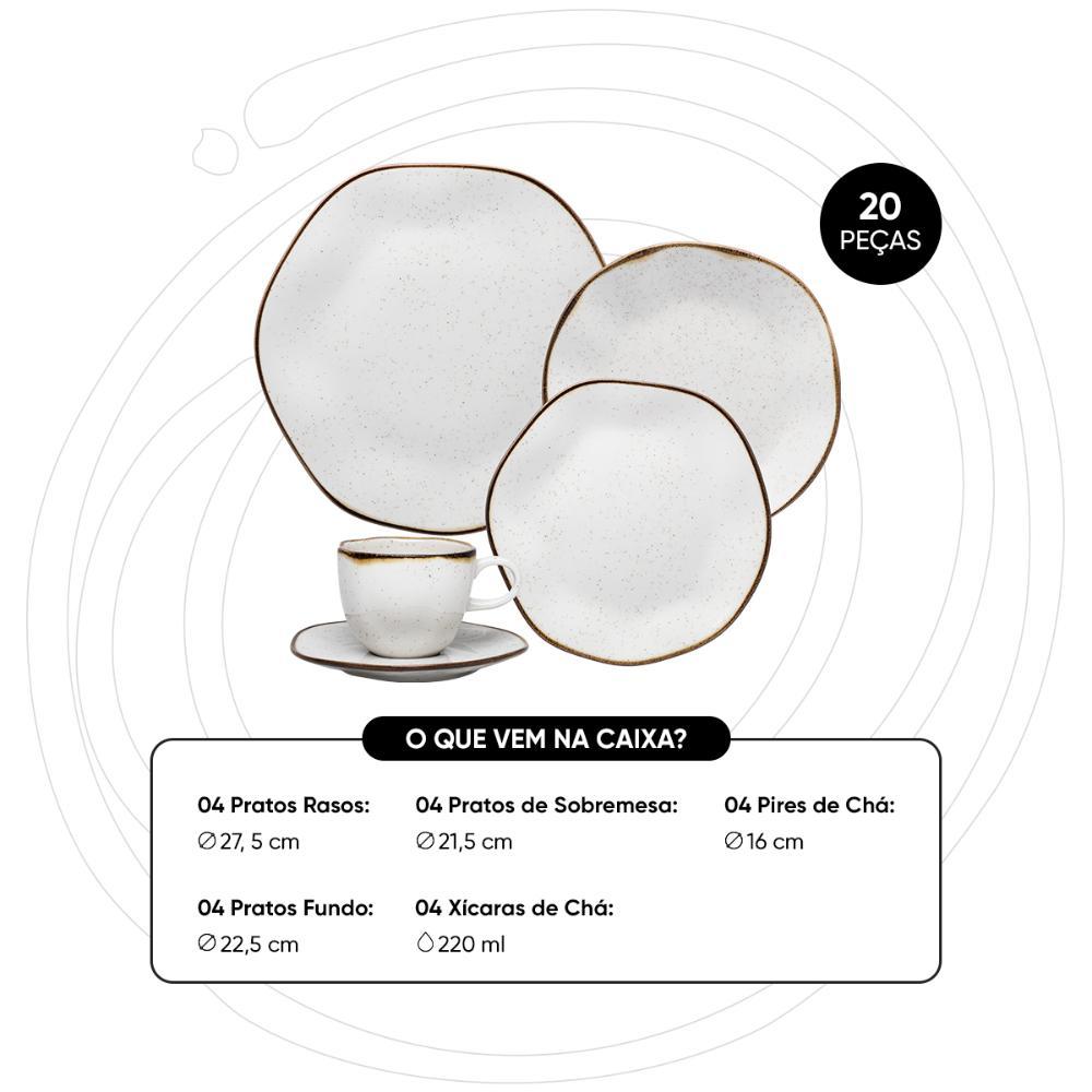 Aparelho de Jantar e Chá 20 Pçs Oxford Ryo Maresia - 3
