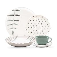 Aparelho de Jantar e Chá 20 Peças Oxford Flat Samambaia - 1