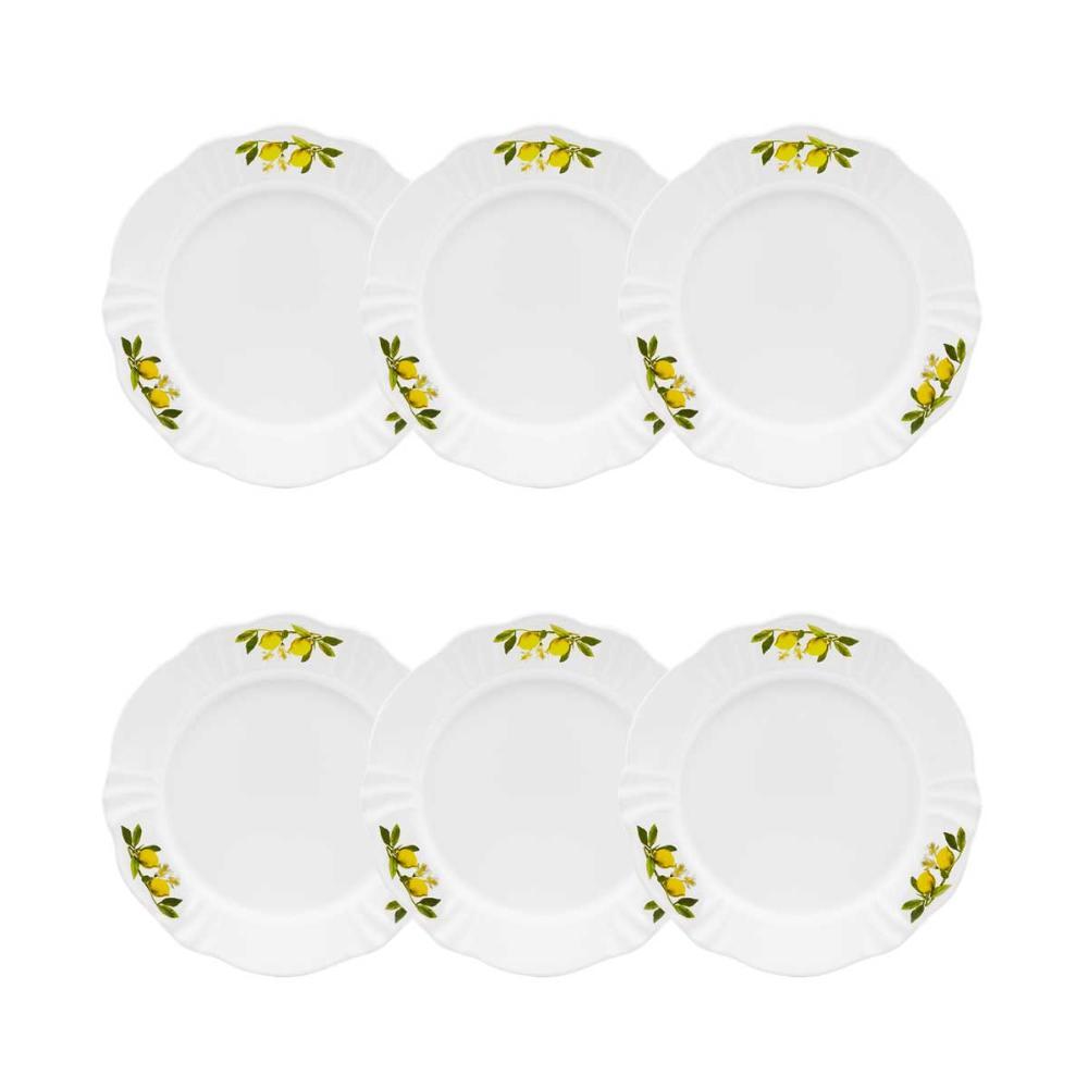Jogo De 6 Pratos Sobremesa 23 Cm Oxford Soleil Limoni - 2