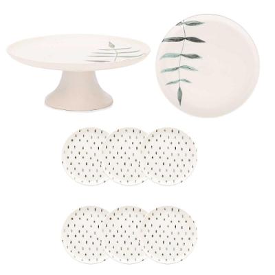 Conjunto de Bolo Flat Samambaia - Conjunto