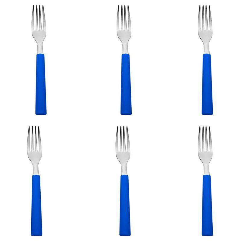 Jogo De 6 Garfos De Mesa Azul Royal - 2