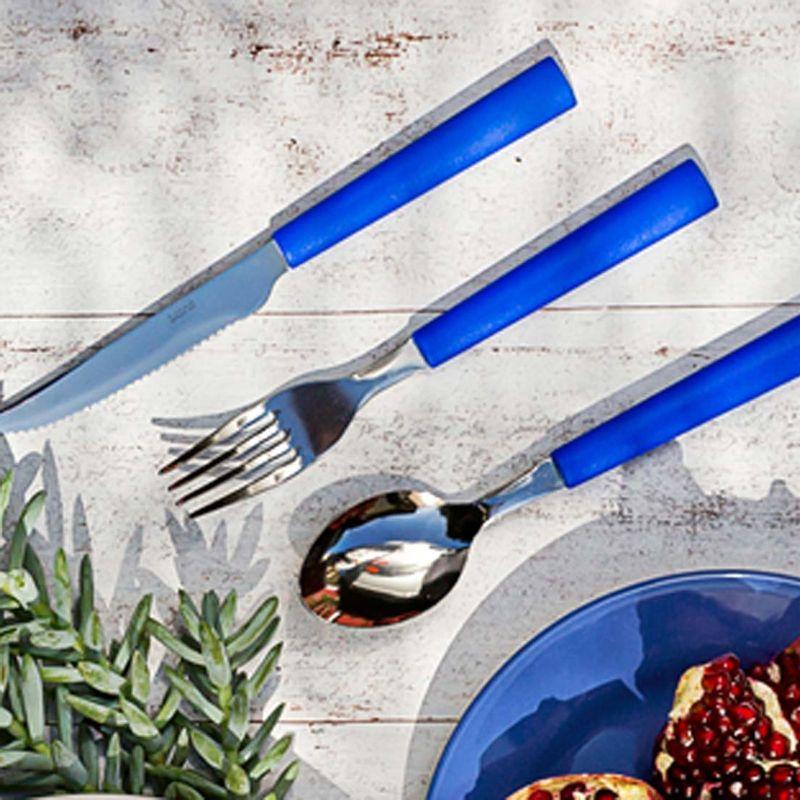 Jogo De 6 Garfos De Mesa Azul Royal - 3