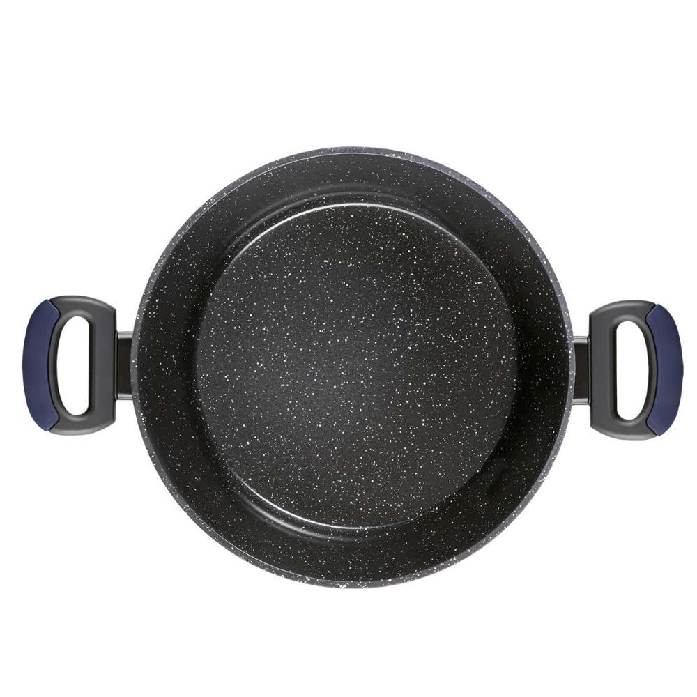 Caçarola Rasa Antiaderente para Indução 28 Cm Everyday Azul - 4