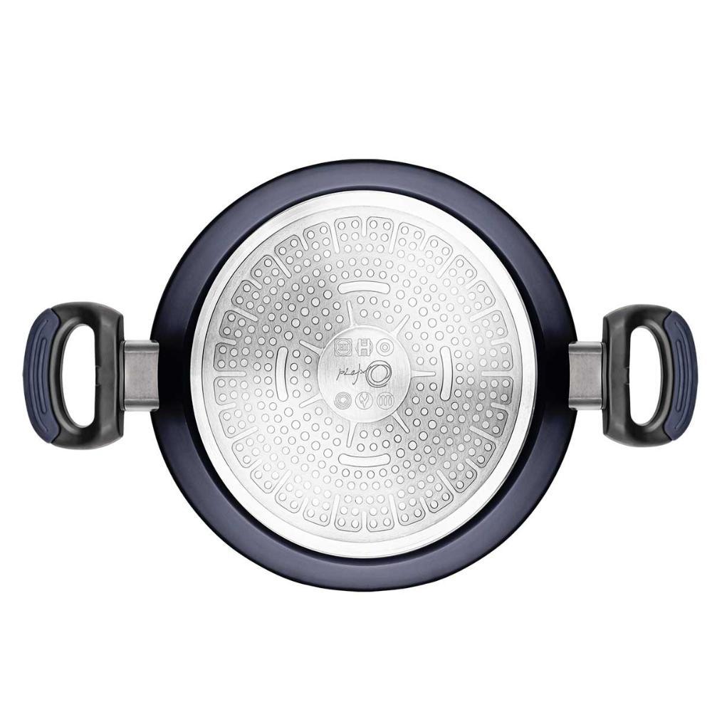 Caçarola Rasa Antiaderente para Indução 28 Cm Everyday Azul - 5