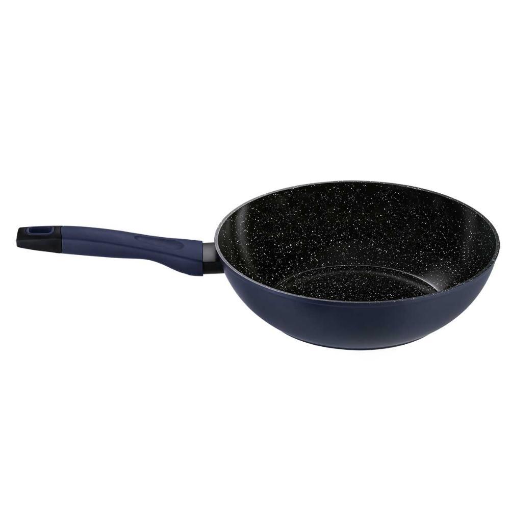Panela Wok Antiaderente para Indução 28 Cm Everyday Azul - 3