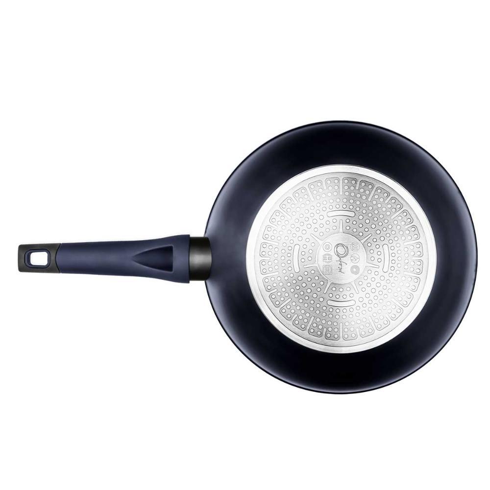 Panela Wok Antiaderente para Indução 28 Cm Everyday Azul - 4