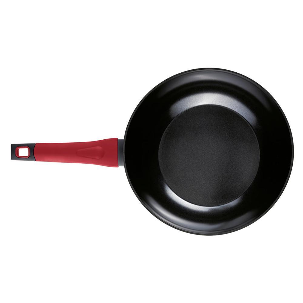 Panela Wok Antiaderente para Indução 28 Cm Everyday Vermelha - 5