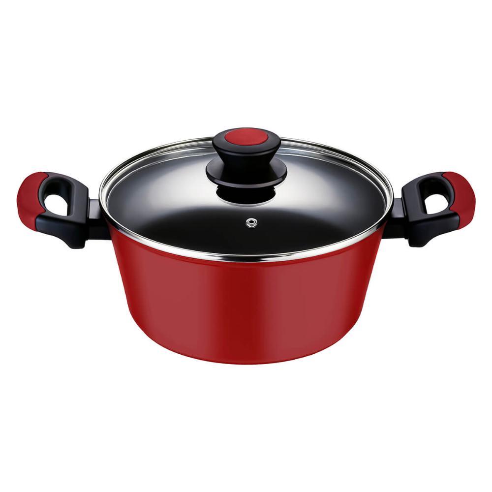 Caçarola Antiaderente para Indução 28 Cm Everyday Vermelha - 1