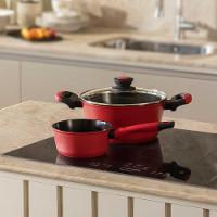 Caçarola Antiaderente para Indução 28 Cm Everyday Vermelha - 6