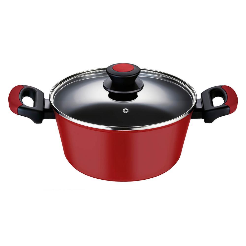 Caçarola Antiaderente para Indução 24 Cm Everyday Vermelha - 3