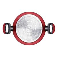 Caçarola Rasa Antiaderente Indução 28 Cm Everyday Vermelha