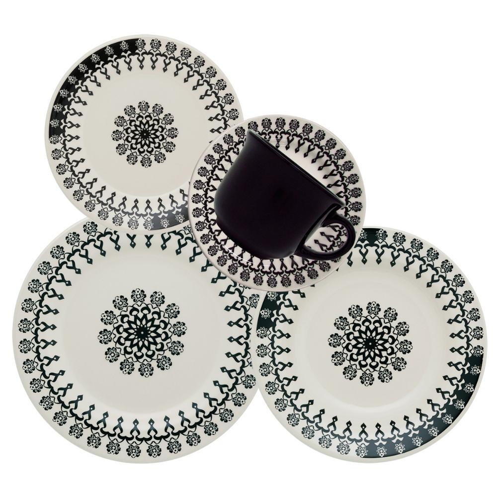 Aparelho de Jantar E Chá 20 Pçs Biona Donna Folk - 1