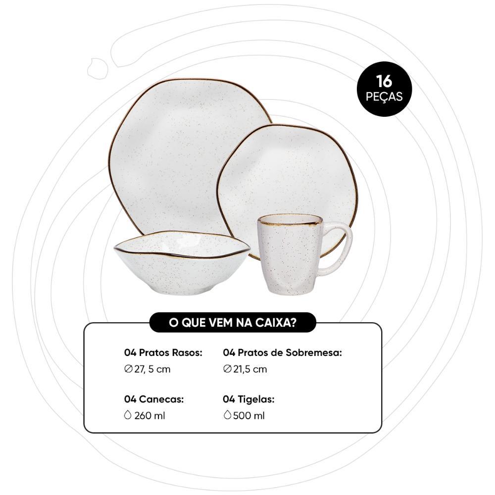 Aparelho De Jantar e Lanche 16 Peças Oxford Ryo Maresia - 3