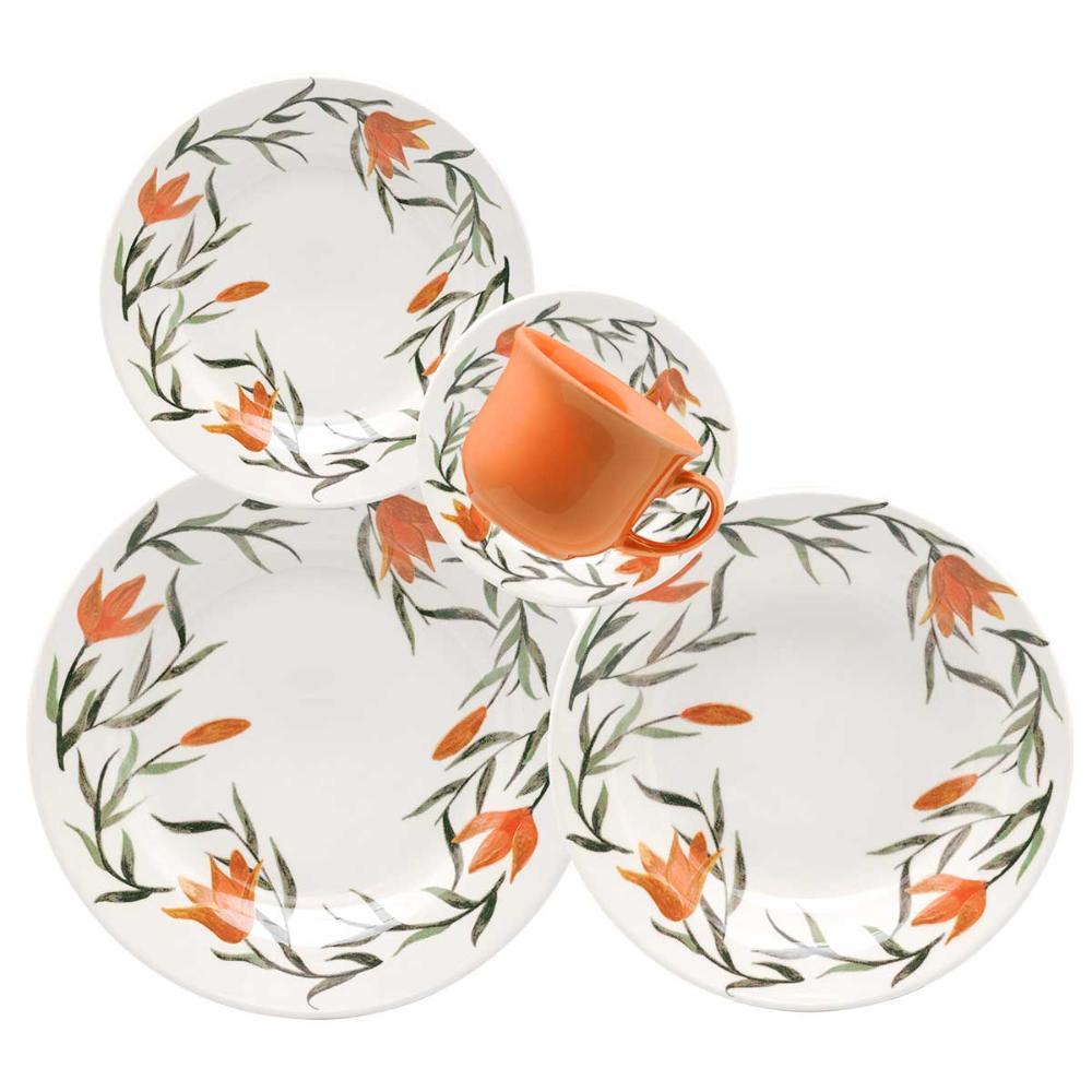 Aparelho de Jantar 30 peças Donna Lírios - 1