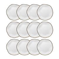 Jogo com 12 Pratos Sobremesa 21,5cm Oxford Ryo Maresia - 1