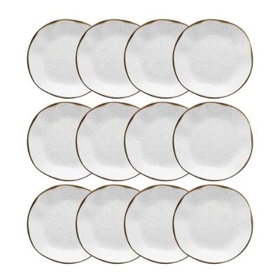 Jogo com 12 Pratos Fundos 22,5cm Oxford Ryo Maresia