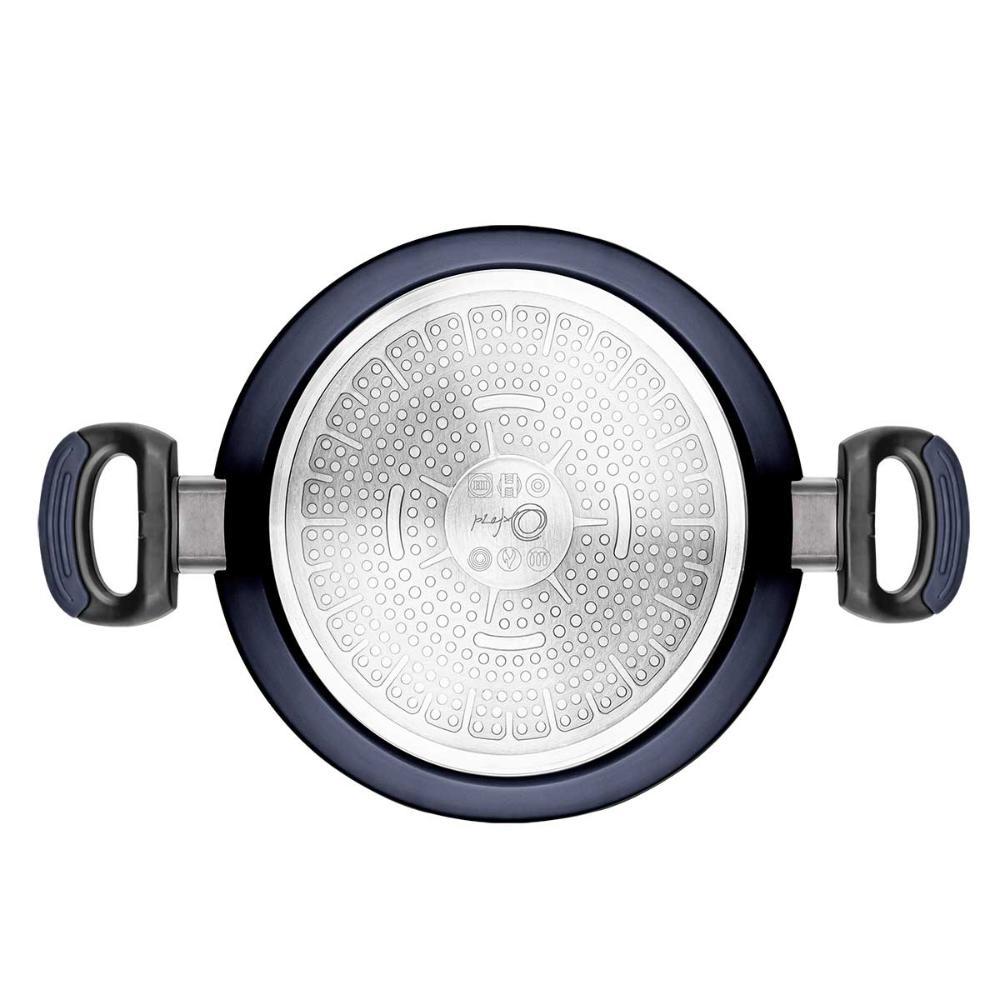 Caçarola Antiaderente para Indução 24 Cm Everyday Azul - 4