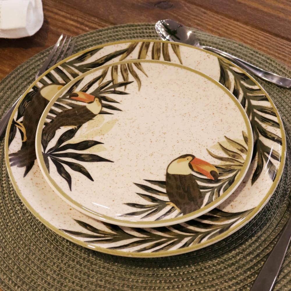 Jogo de 6 Pratos Sobremesa 20 cm Oxford Unni Tropicano - 3