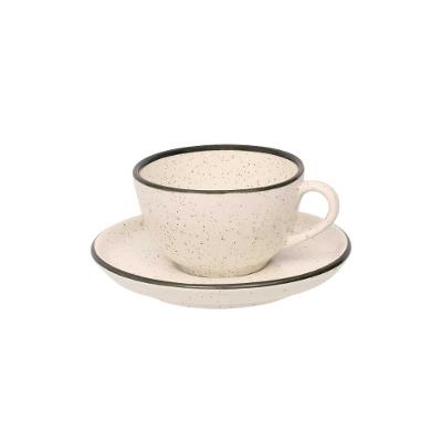 Xícara Grande de 200 ml com Pires Oxford Flat Duna