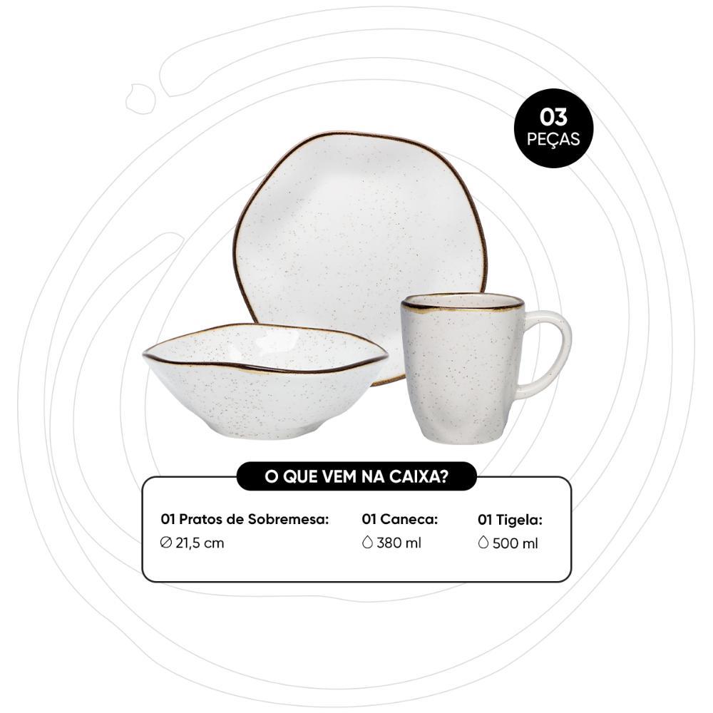 Jogo Lanche 3 Peças Oxford Ryo Maresia - 3