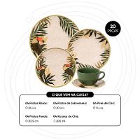 Aparelho de Jantar e Chá 20 Peças Oxford Unni Tropicano - 8