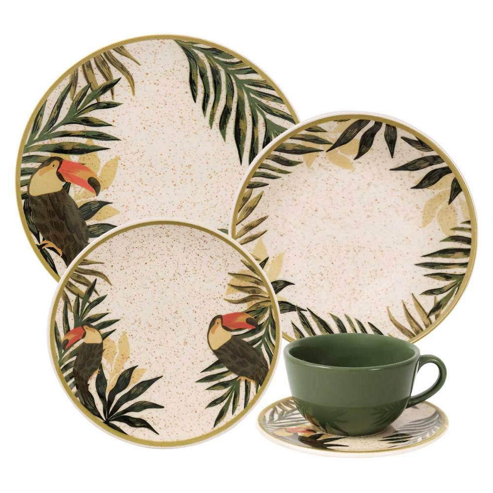 Aparelho de Jantar e Chá 30 peças Oxford Unni Tropicano - 1