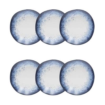 Jogo de 6 Pratos Sobremesa 21,5cm Oxford Ryo Galápagos