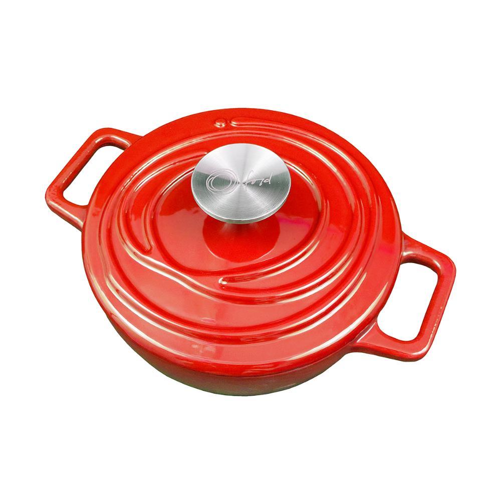 Caçarola de Ferro Fundido Esmaltado 22 cm Aroma Vermelho - 4